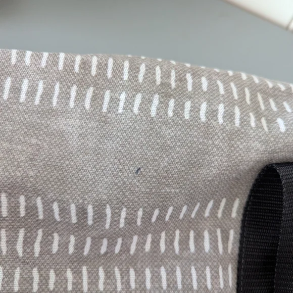 Gray Patterned Canvas Duffle Bag - Picture 15 of 15